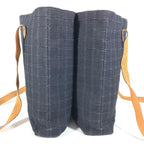 Hermes Shoulder Bag Amedava Cabas de Poche Cotton Navy — view 4