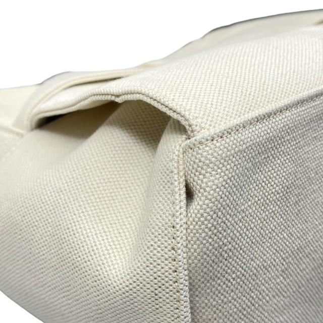 Bottega Veneta Arco Tote Handbag Intrecciato Canvas Leather White Black — view 3