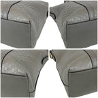 Gucci Micro Shimmer Leather Mini Tote Bag 2-Way Light Gray — view 6