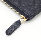 Chanel Wallet Coin Case Caviar Leather Black Ring — view 5