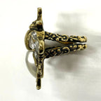Gucci Bee Ring S GP Rhinestone Faux Pearl — view 9