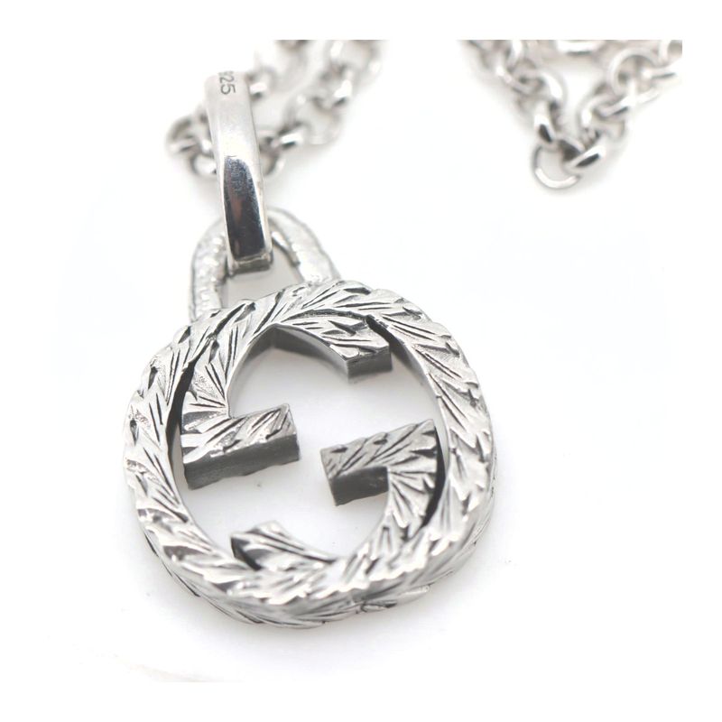 Gucci Interlocking Necklace AG 925 SV — view 6