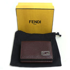 Fendi FF Logo Compact Wallet Trifold Bordeaux 7 M0280 — view 8