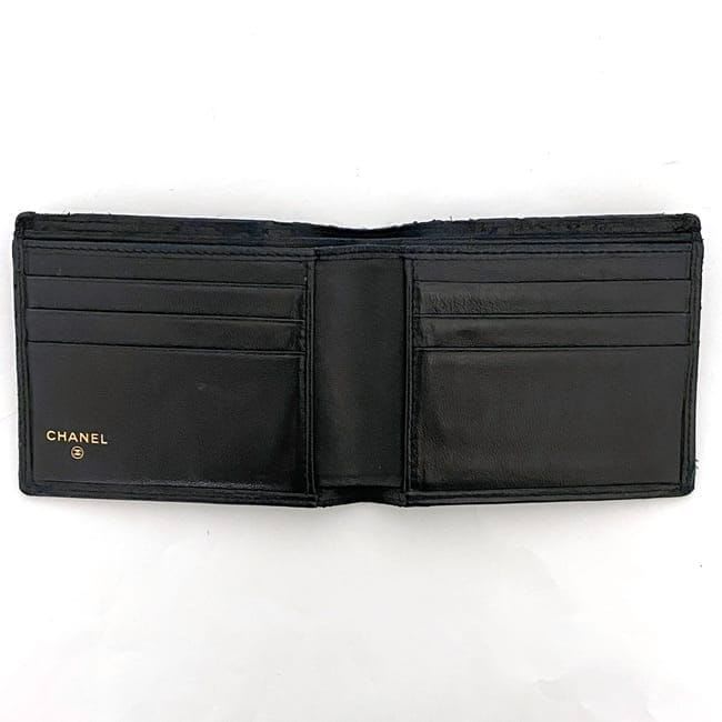 Chanel Bifold Wallet Black Bicolore — view 9