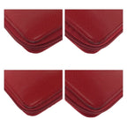 Chanel Coco Mark Red Gold Hardware Leather Long Wallet Round Zipper — view 4