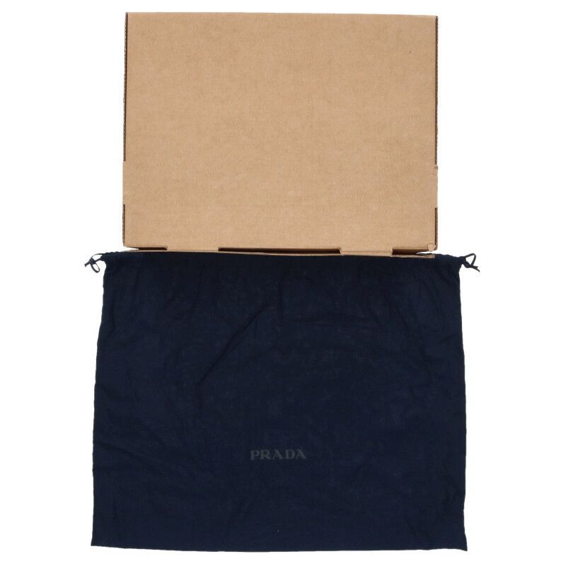 Prada 2 Hc274 Triangle Plate Suede Hat XL — view 3