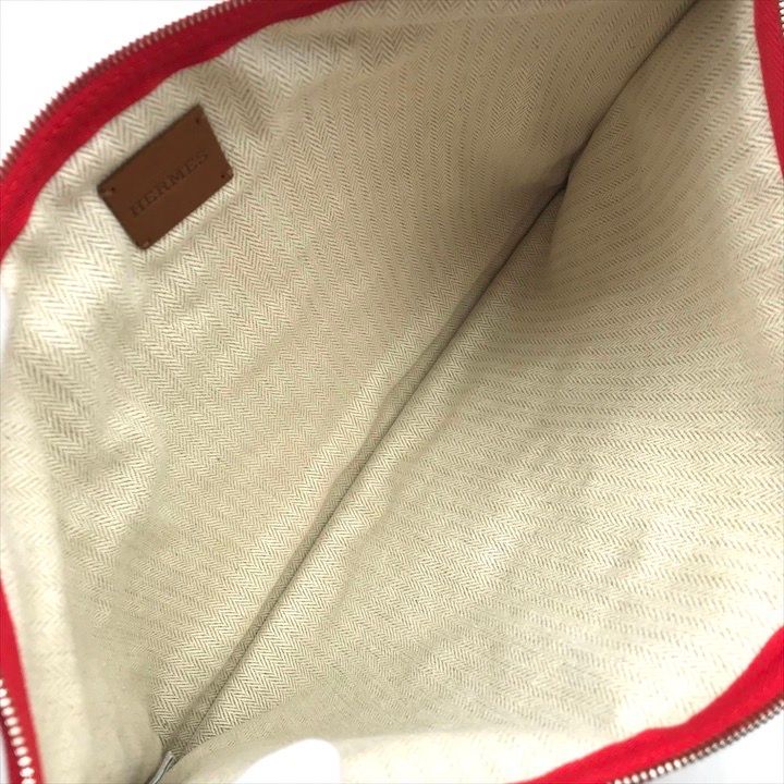 Hermes Velocipedist Bicycle Flat Pouch Red — view 7