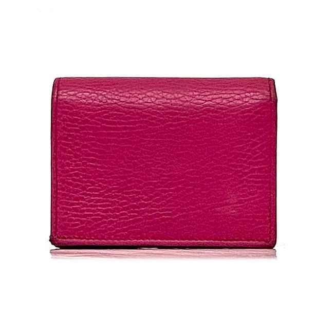 Gucci Bifold Wallet Pink GG Marmont — view 4