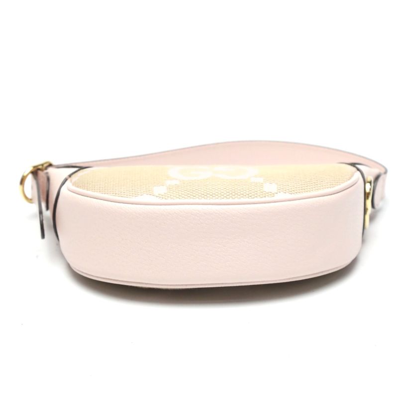Gucci Ophidia Jumbo GG One Shoulder Mini Bag Handbag Pink — view 6