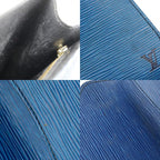 Louis Vuitton Art Deco Second Bag Epi Leather Toledo Blue Clutch — view 9