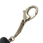 Chanel Key Holder Heart Charm Coco Mark Stone Black 2022 AW — view 6