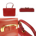 Prada Handbag Bn1670 Calf Rosso Red Gold Hardware Mini Bag Ribbon — view 3