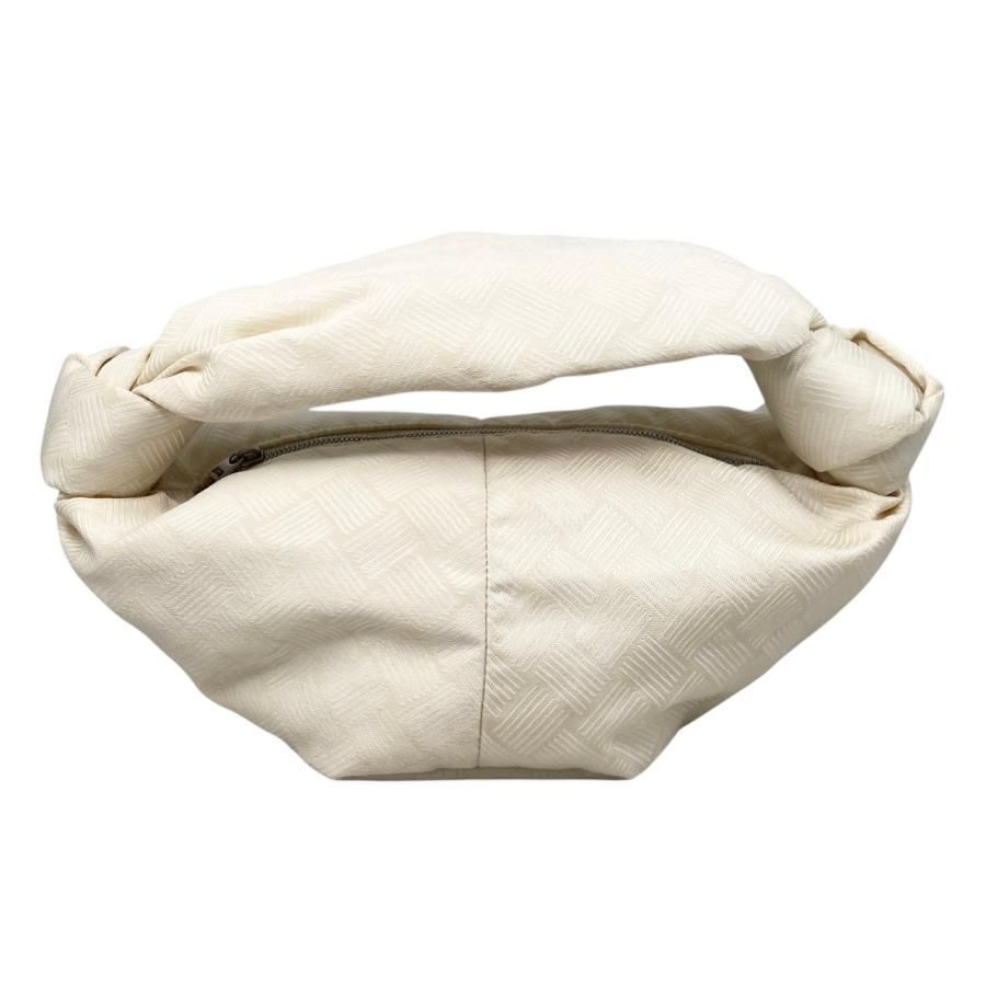Bottega Veneta Handbag Double Knot Ivory White Silver Hardware — view 2