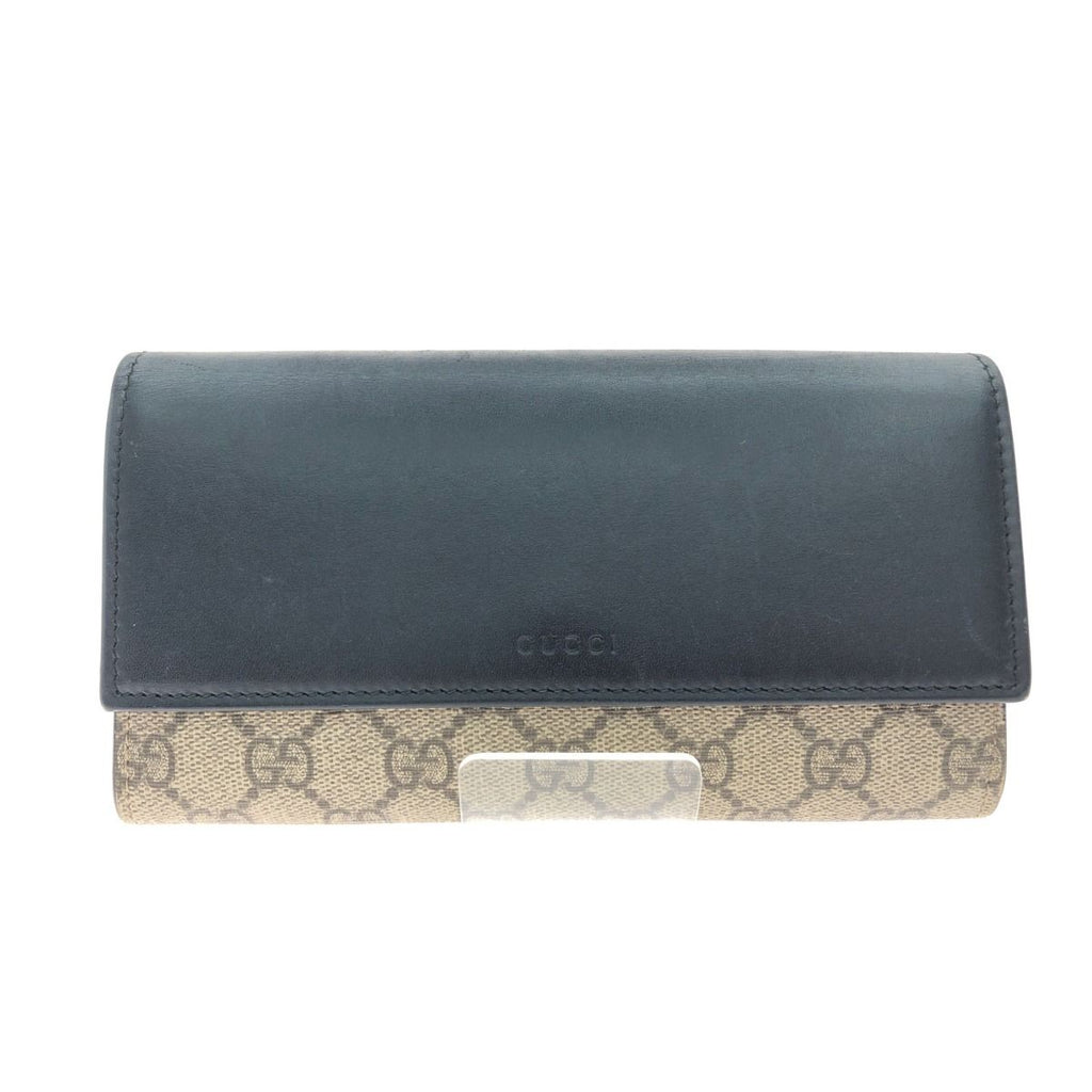 Gucci Long Wallet GG Supreme Continental Beige — view 2