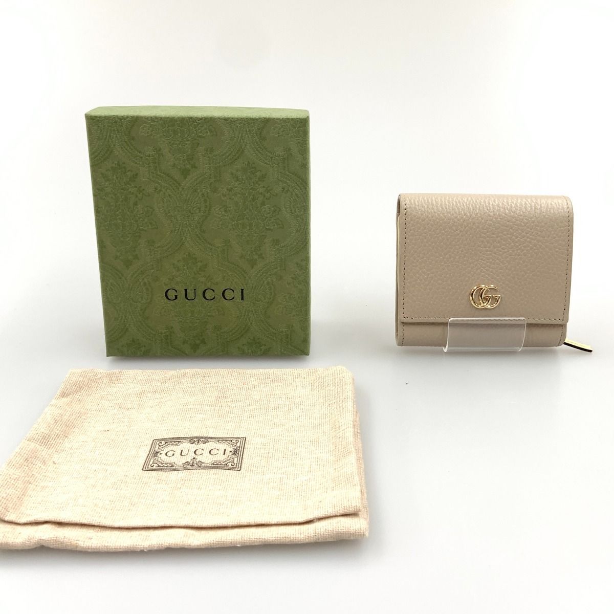 Gucci GG Marmont Bifold Wallet 0416 Beige — view 8