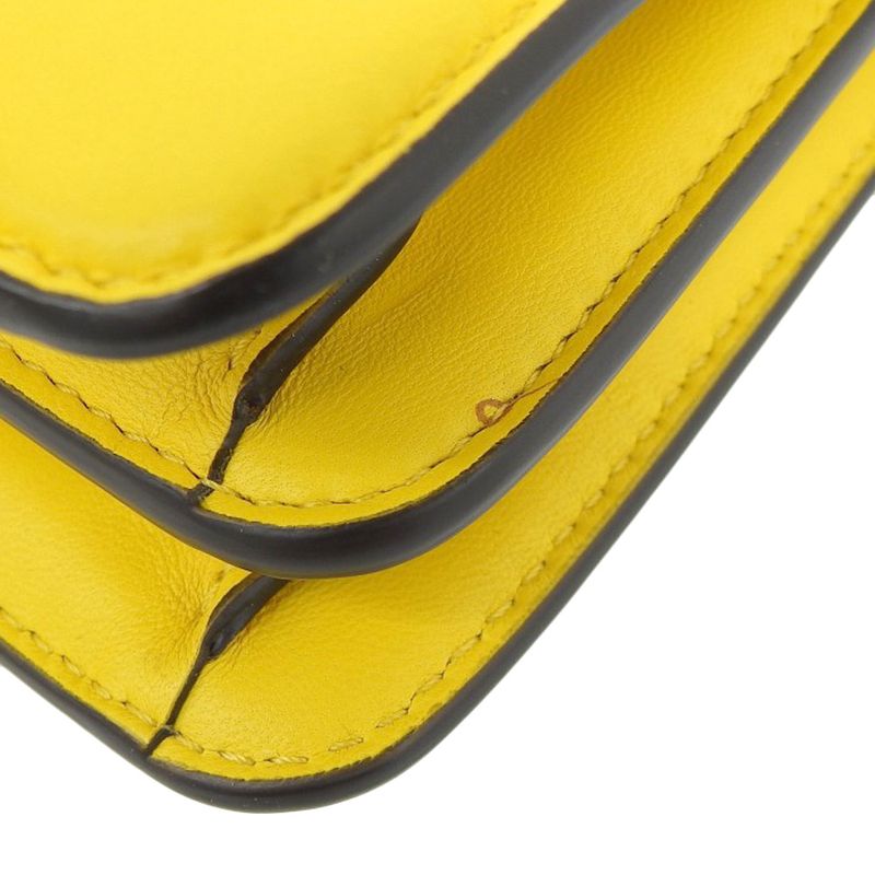 Fendi Peekaboo Shoulder Yellow Bag — view 3