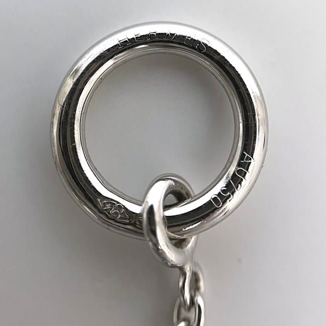 Hermes Bracelet Mini Chaine D'ancre Chain White Gold Wg — view 6