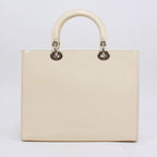 Christian Dior Enamel White Handbag Silver — view 2