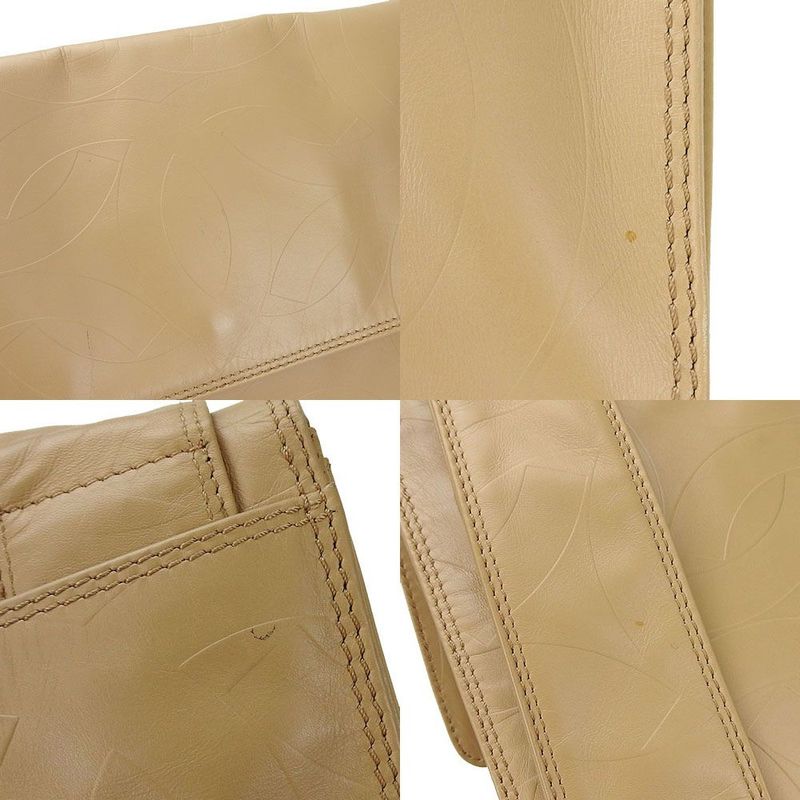 Chanel Shoulder Bag Crossbody Cocomar Cles Leather 6 Beige — view 2