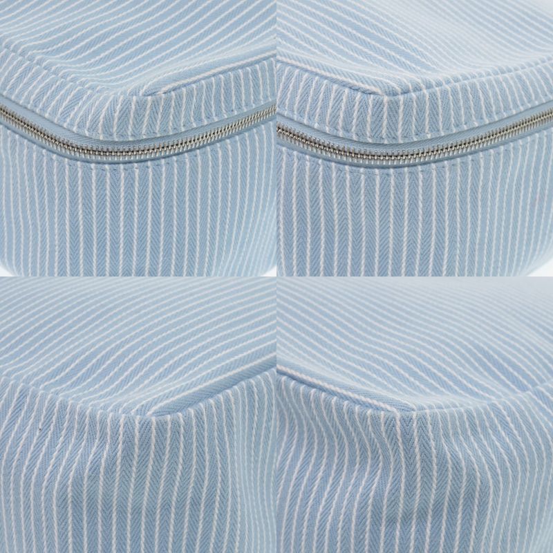 Hermes Cabriole Togo Bag MM Cotton White Blue Water 1009 Pouch — view 5