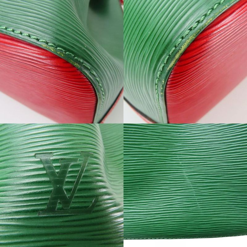 Louis Vuitton Shoulder Bag Petite Noe Epi Leather Green Red — view 3