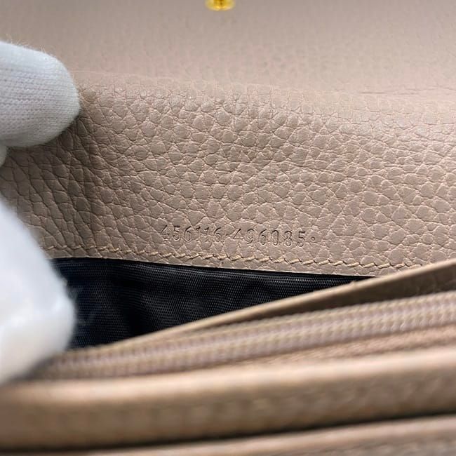 Gucci Bifold Long Wallet Pink Beige Marmont — view 8