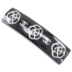 Chanel Coco Mark Camellia Plastic Black 03 P Barrette — view 2