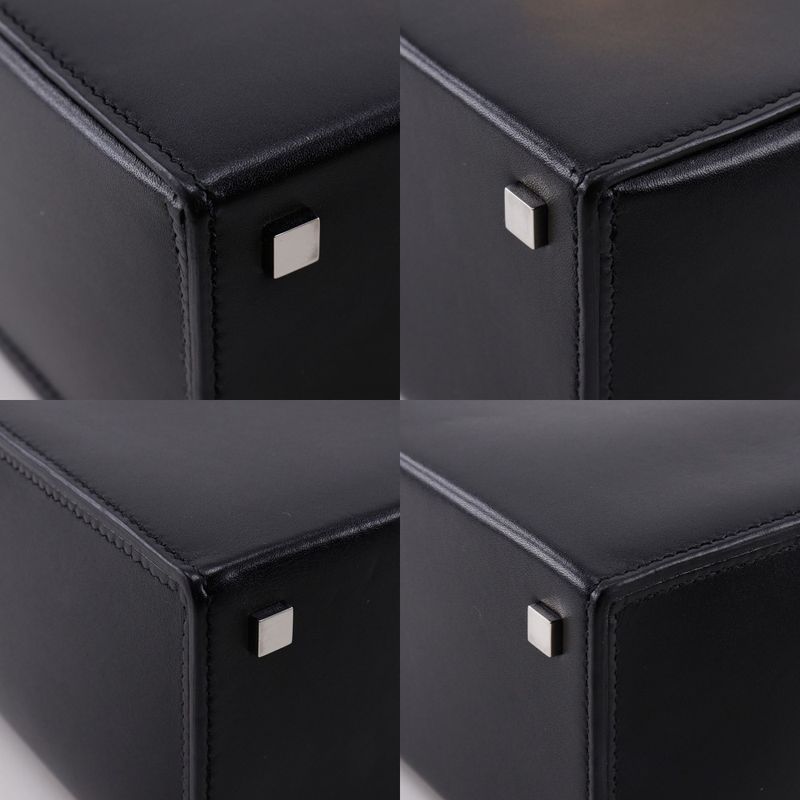 Hermes Cinetic 2-Way Leather Black a Shoulder Bag — view 4