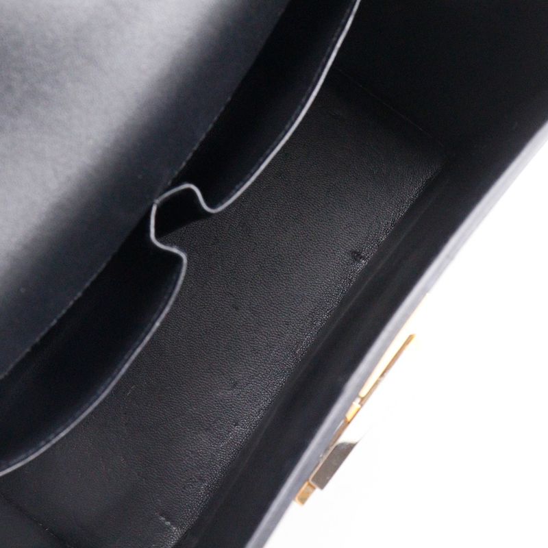 Hermes Cinetic 2-Way Leather Black a Shoulder Bag — view 6