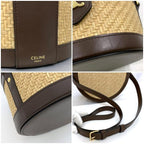 Celine Tambour Shoulder Bag Beige Brown — view 9