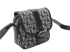 Dior Shoulder Bag Trotter Canvas Leather Black Galliano — view 3