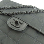 Chanel Vintage New Travel Line All Black Chain Shoulder Bag — view 7
