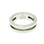 Gucci Silver Logo Double Line Ring 5.6 g 925 Engraved — view 6