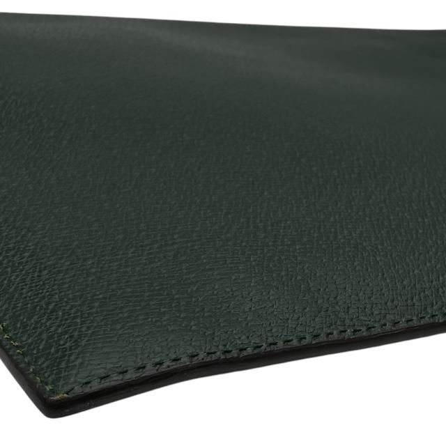 Gucci Hysteria Clutch Bag Second Document Handbag Leather Green — view 7