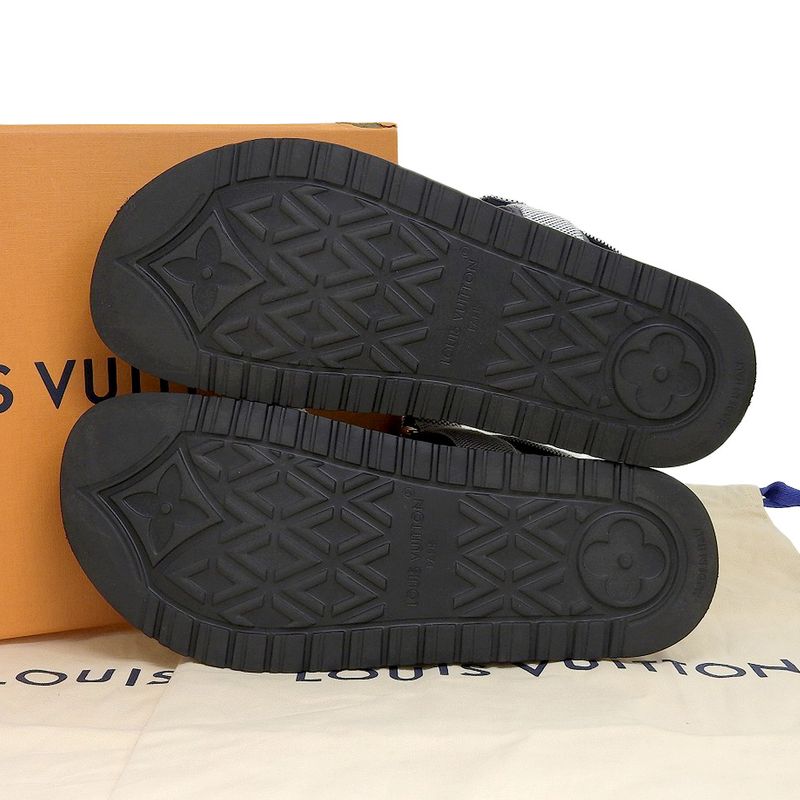 Louis Vuitton 2024 Item Sunset Line Leather Sandals Shoes 37 — view 7