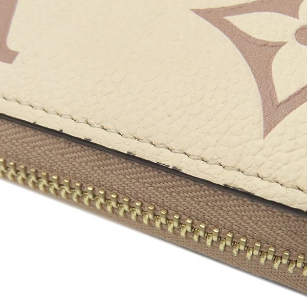 Louis Vuitton Long Wallet Zippy Bi-Color Monogram Empreinte Cles Creme — view 6