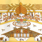 Hermes Carre 90 Decoupages Cut-Out Silk Multicolor Scarf 0750 — view 2