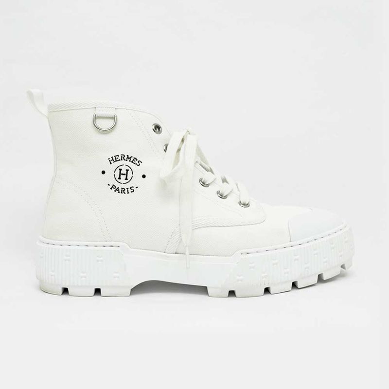 Hermes Short Boots Itinerelle Size 38 White String Apparel — view 4