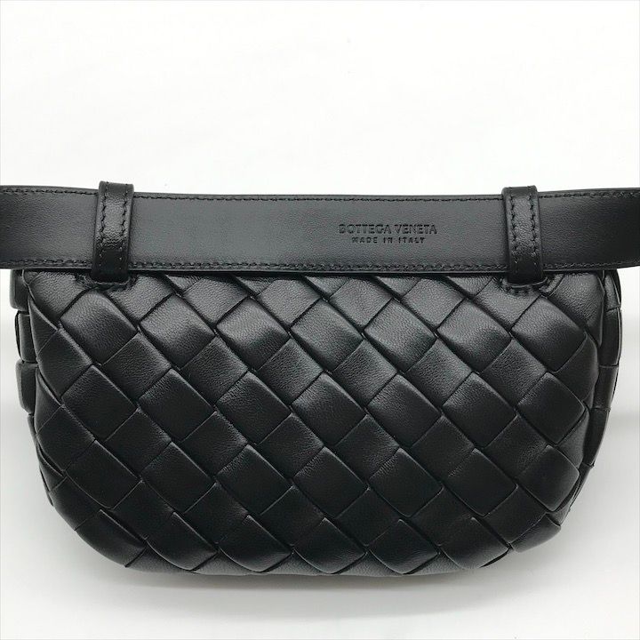 Bottega Veneta Belt Bag Waist Pouch Bag with Key Ring Black — view 2