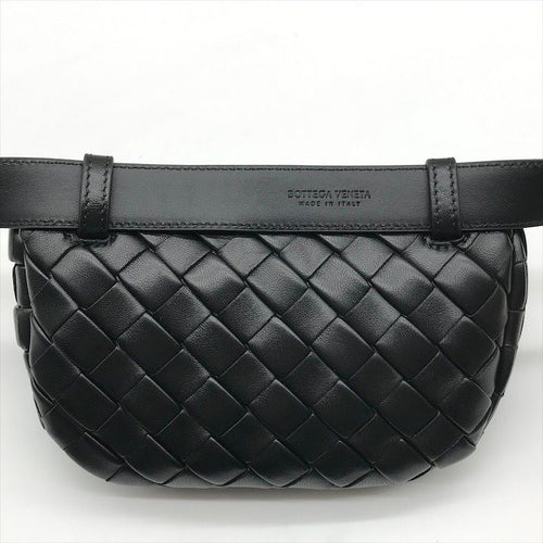 Bottega Veneta Belt Bag Waist Pouch Bag with Key Ring Black — view 2