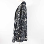 Chanel Cotton Partially Lined Silk Coco Mark Buttons Total Pattern Shawl — view 3