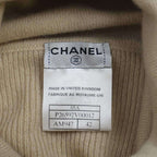 Chanel 2005 AW Camellia Corsage Cashmere Turtleneck Knit Sweater — view 3