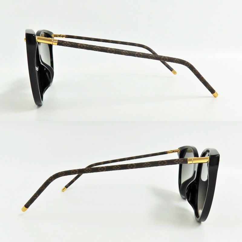 Louis Vuitton Sunglasses Fast Round Z1710 E Monogram Black — view 4
