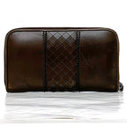 Bottega Veneta Round Zipper Long Wallet Brown — view 2
