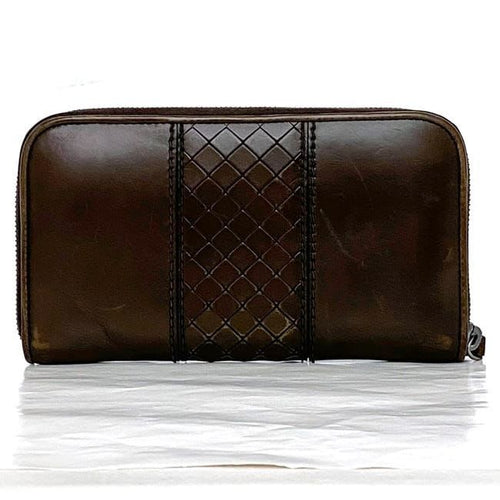 Bottega Veneta Round Zipper Long Wallet Brown — view 2