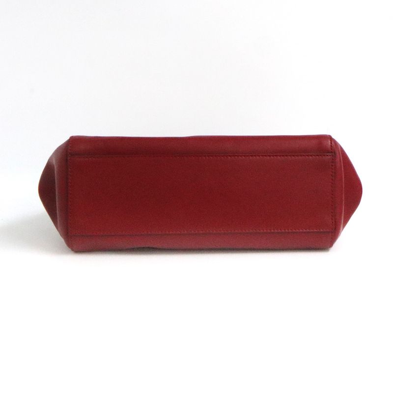 Gucci Bamboo Nimfair Small 2-Way Handbag Red Leather — view 4