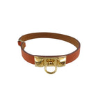 Hermes Rival Doubletour Engraved U Vossift Orange 2-strand Bracelet 1342 — view 4