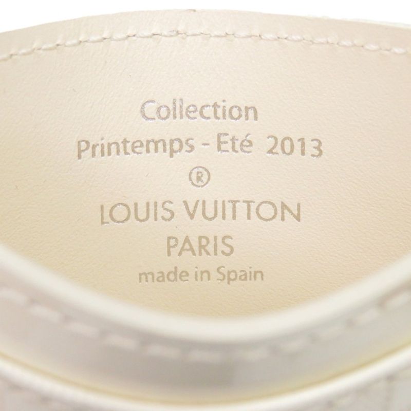 Louis Vuitton Damier Faceted Card Holdere Surple Leather Clesme 0900 White — view 8
