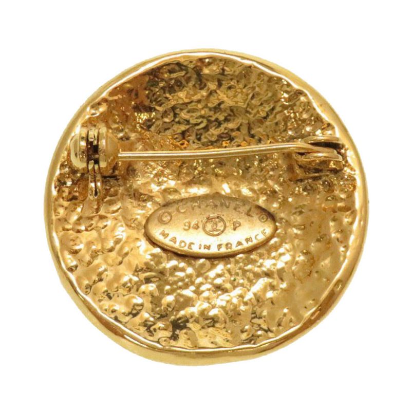 Chanel Coco Mark Vintage Gold Brooch 94 P Accessories 0090 — view 3
