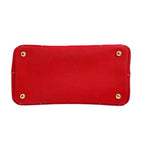 Prada Bn2439 Mini 2-Way Canapa Tote Bag Red — view 5